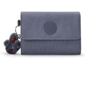 BNIB Kipling Pixi Medium Organizer Wallet: Perri Blue